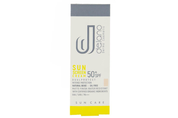 کرم ضد افتاب با +SPF 50 (پوست چرب / پوست مختلط) delano 50Ml