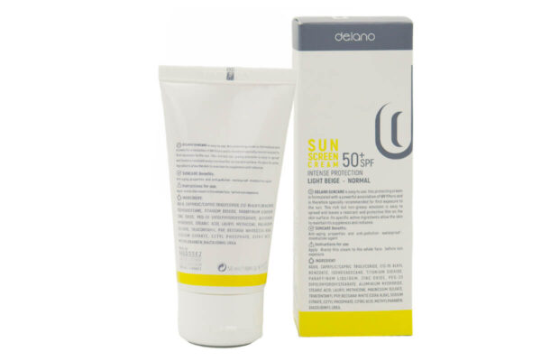 کرم ضد آفتاب +SPF 50 (پوست نرمال / پوست خشک) delano 50ML